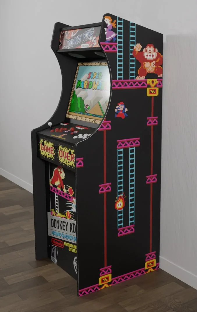 Borne arcade XL Donkey Kong installée dans un intérieur — Art'cade Design Nice