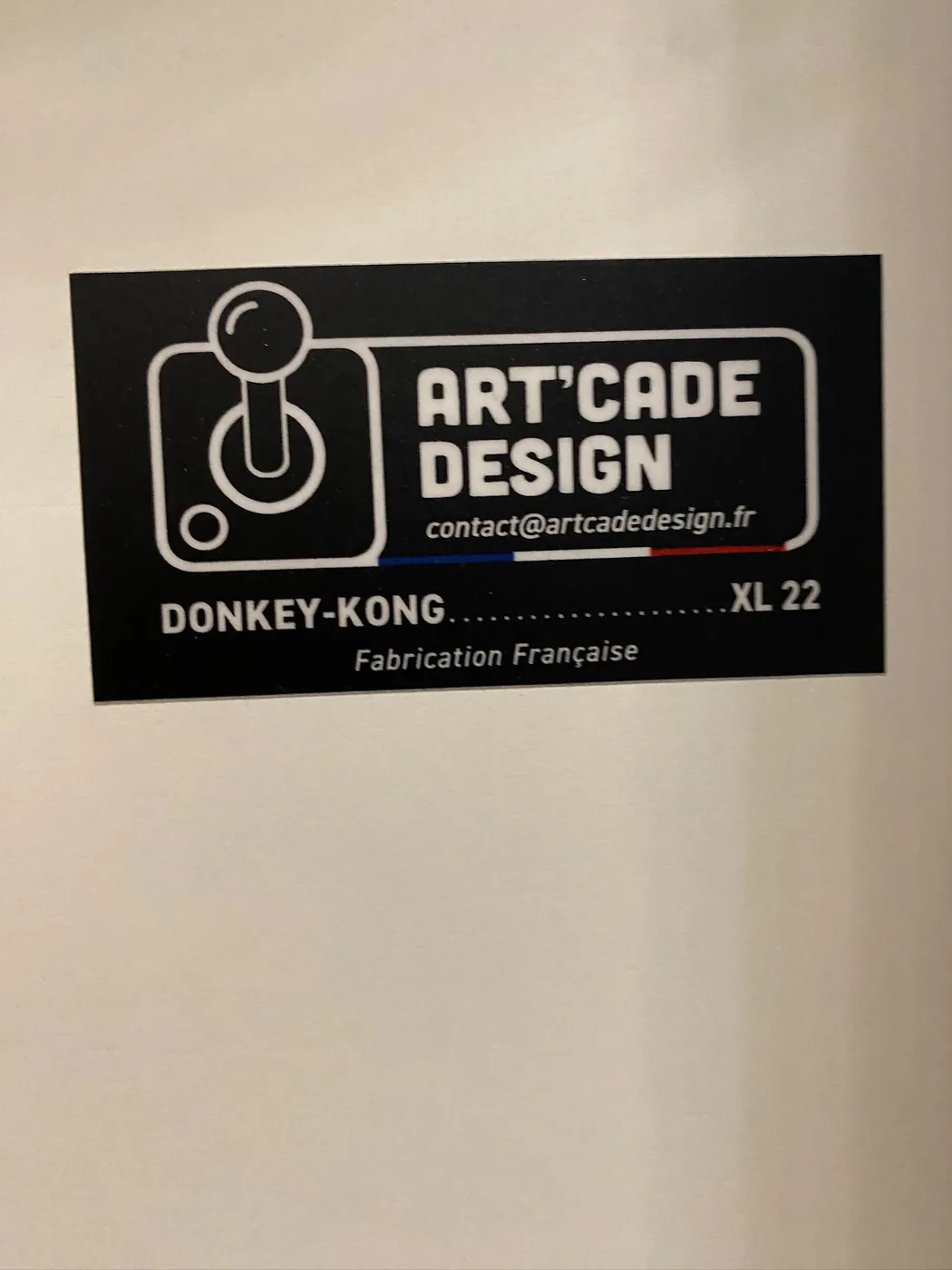 Plaque Art'cade Design numérotée de la borne XL Donkey Kong — Art'cade Design Nice