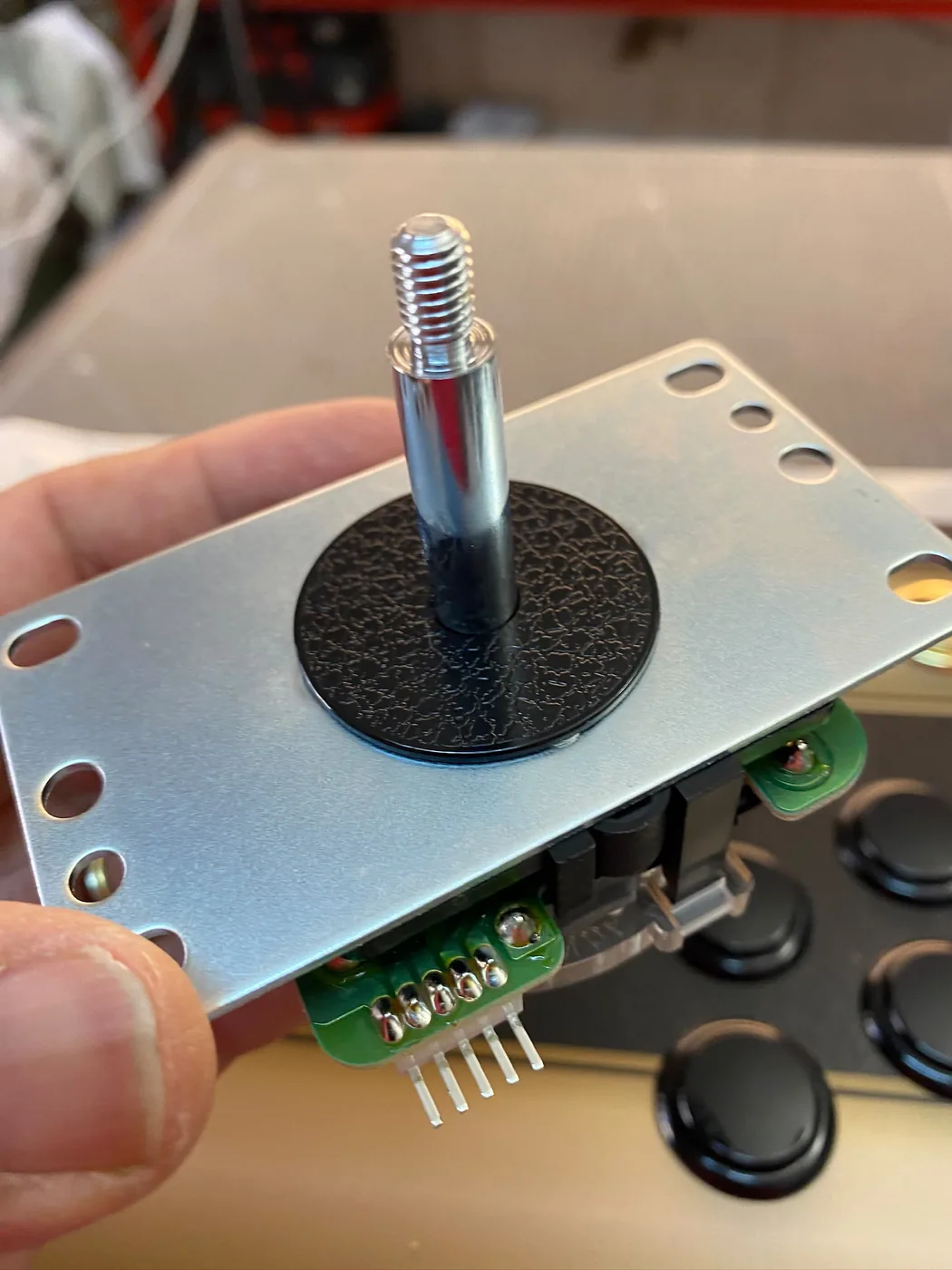 Mécanisme de joystick démonté pour révision — Art'cade Design Nice