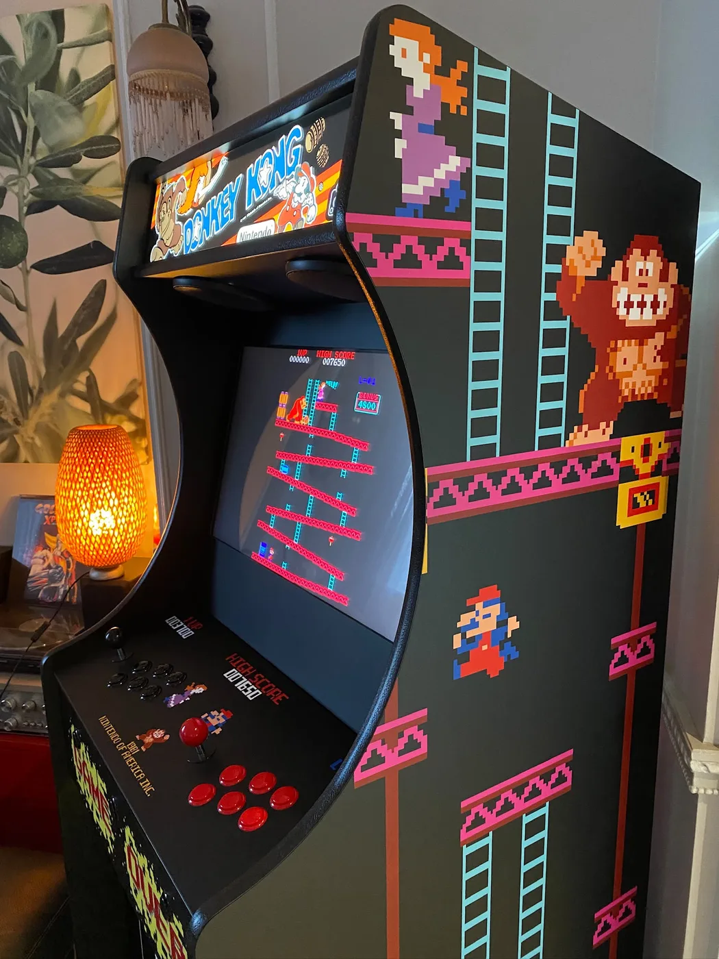 Borne arcade XL Donkey Kong pour hôtel ou salle de sport — Art'cade Design Nice