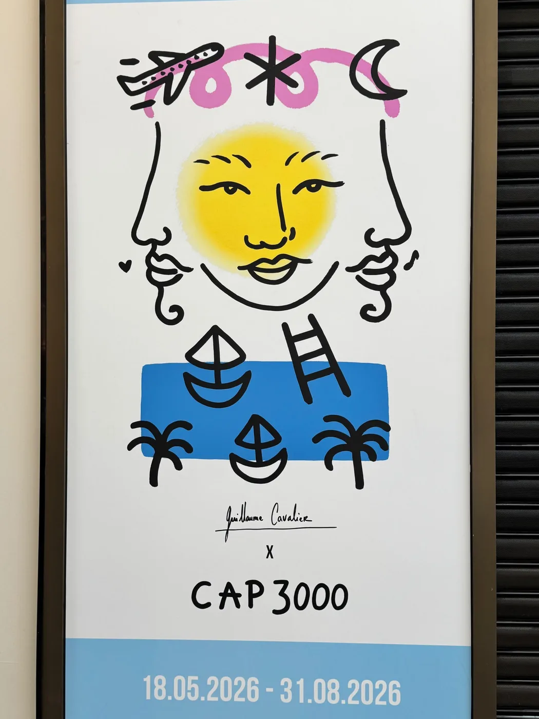 Affiche de l'exposition Guillaume Cavalier x Cap3000 — Art'cade Design Signature